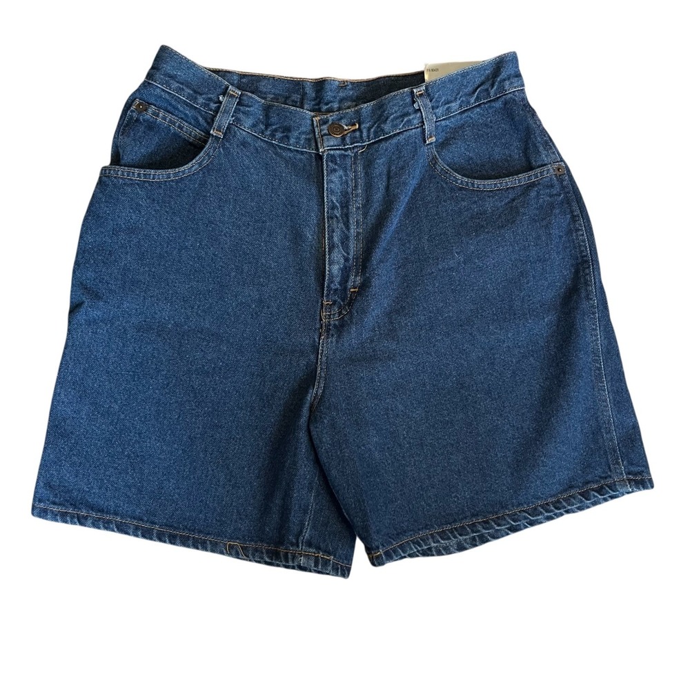 Gitano Vintage High Waisted Denim Shorts Dark Wash Size 14 NWT 90s Mom Shorts